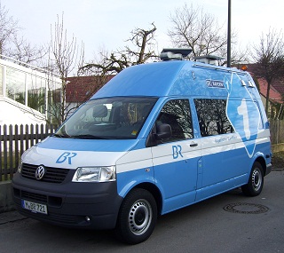 Foto vom &Uuml;bertragunswagen von Bayern1 in Ostendorf
